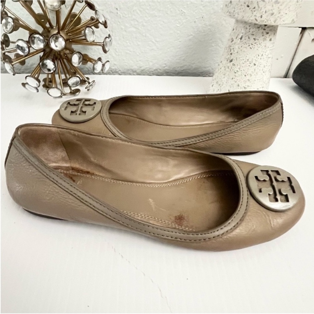 Tory Burch Taupe Slip On Women’s Flats Sz 8